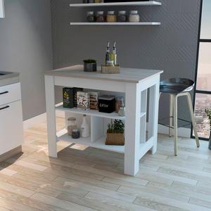 FM FURNITURE Brooklyn Antibacterial Kitchen Island alternate view