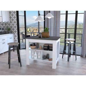 FM FURNITURE Brooklyn Onyx Top Kitchen Island alternate view