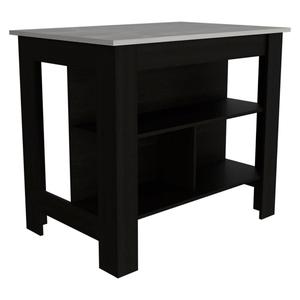 FM FURNITURE Brooklyn Ibiza Marble Top Kitchen Island
