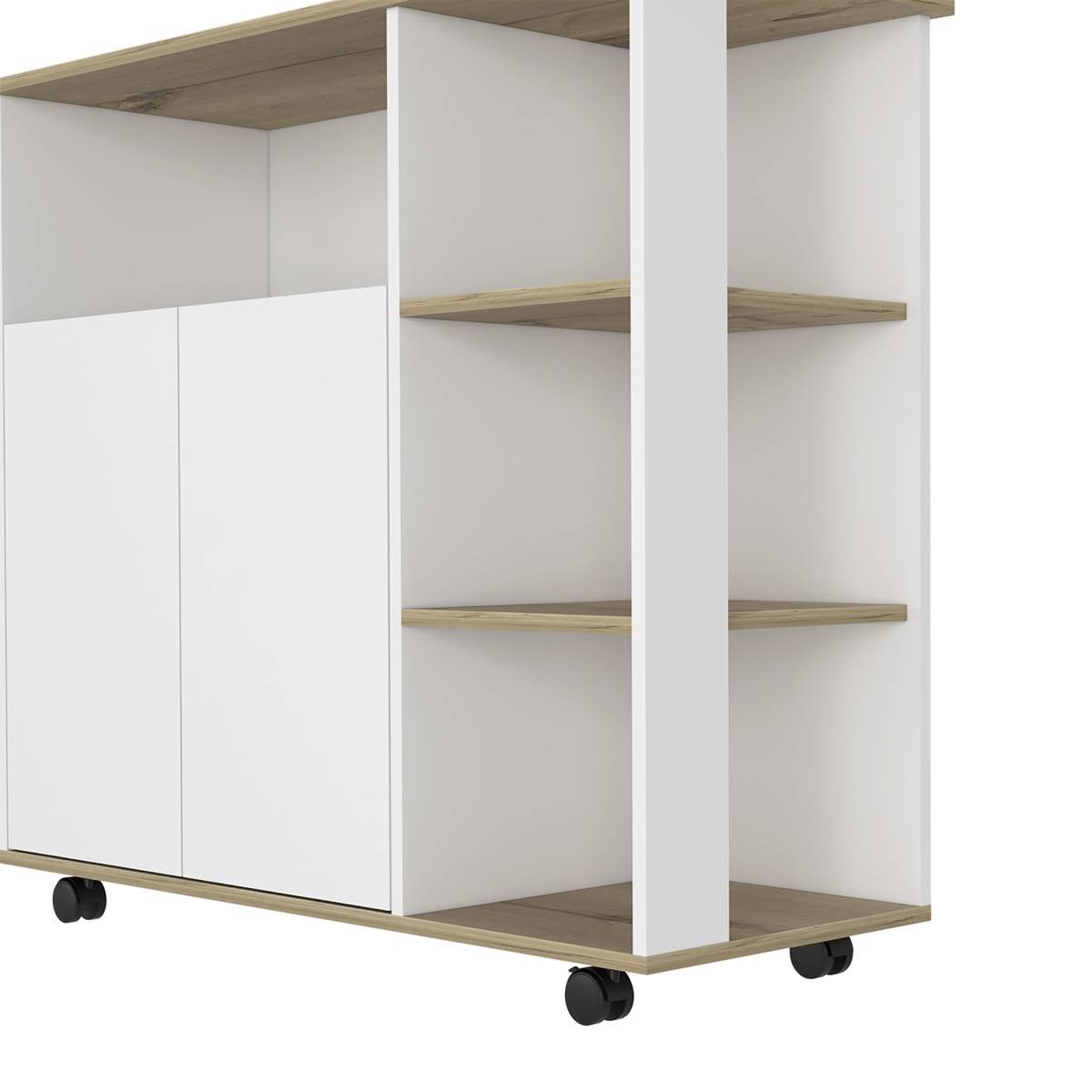 FM FURNITURE Serbia White Kitchen Island