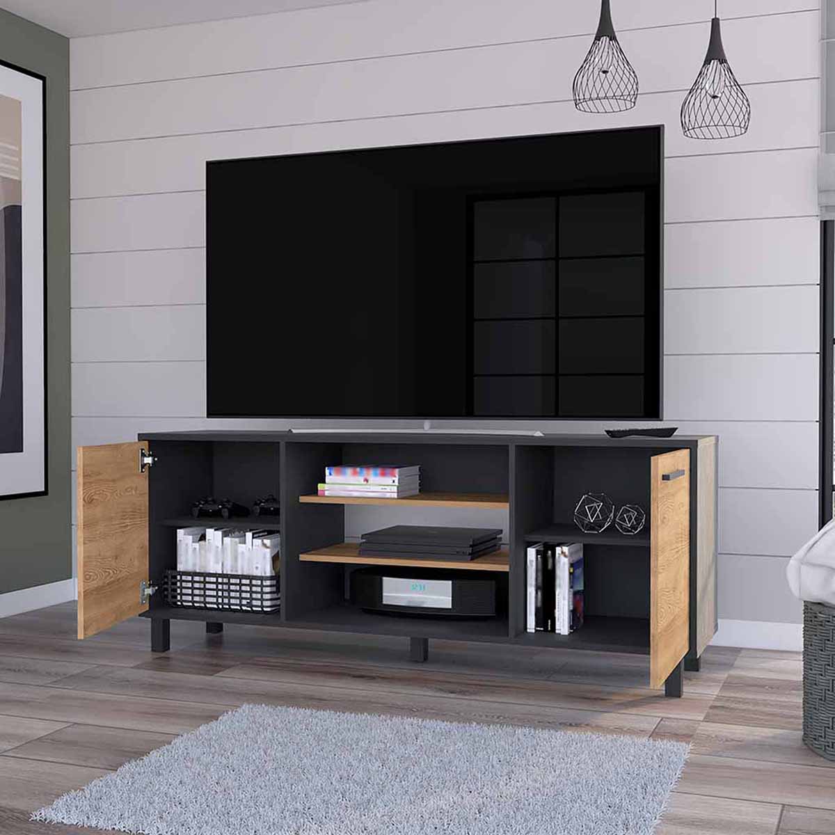 FM FURNITURE Washington Two-Tone TV Stand