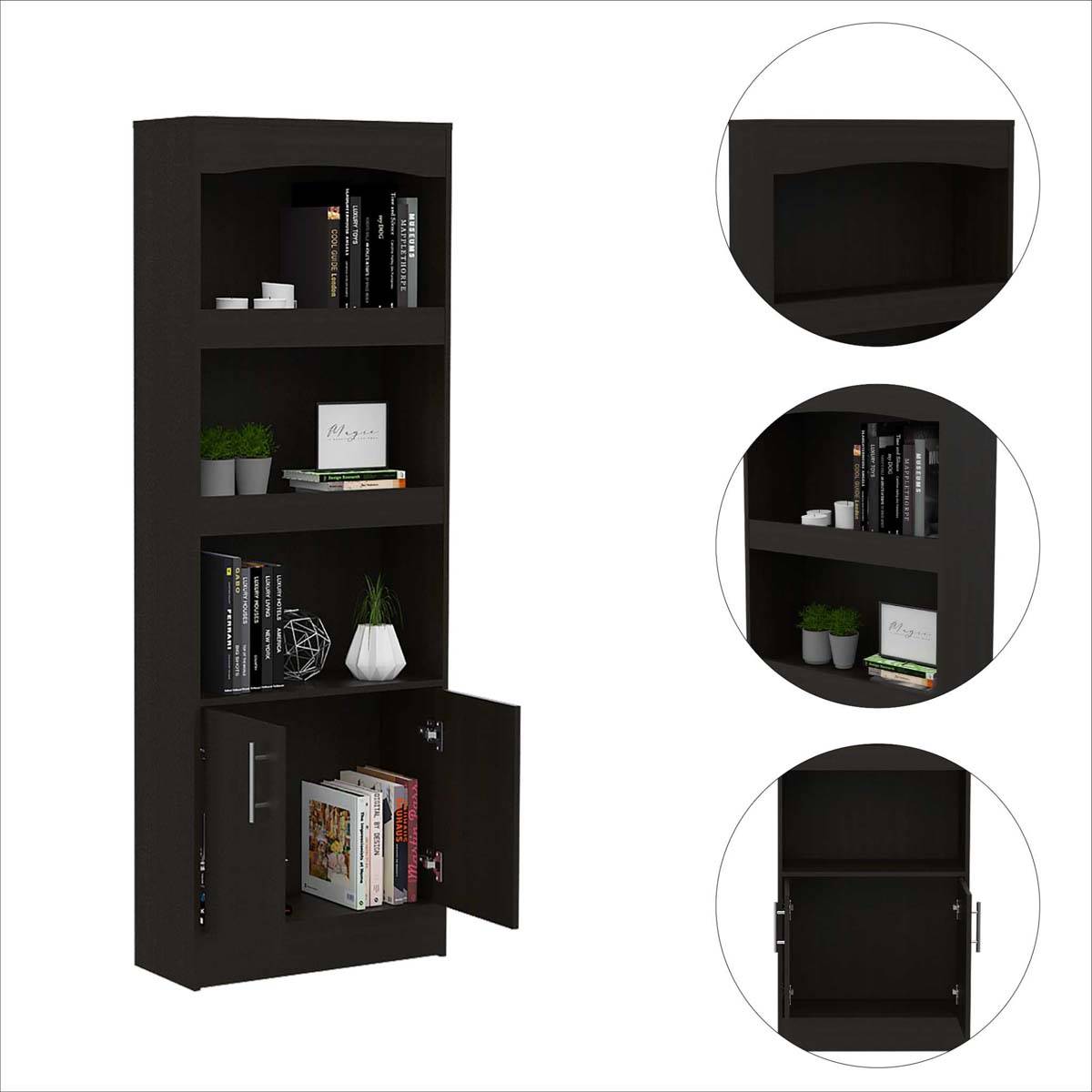 FM FURNITURE Durango 3 Shelf Bookcase