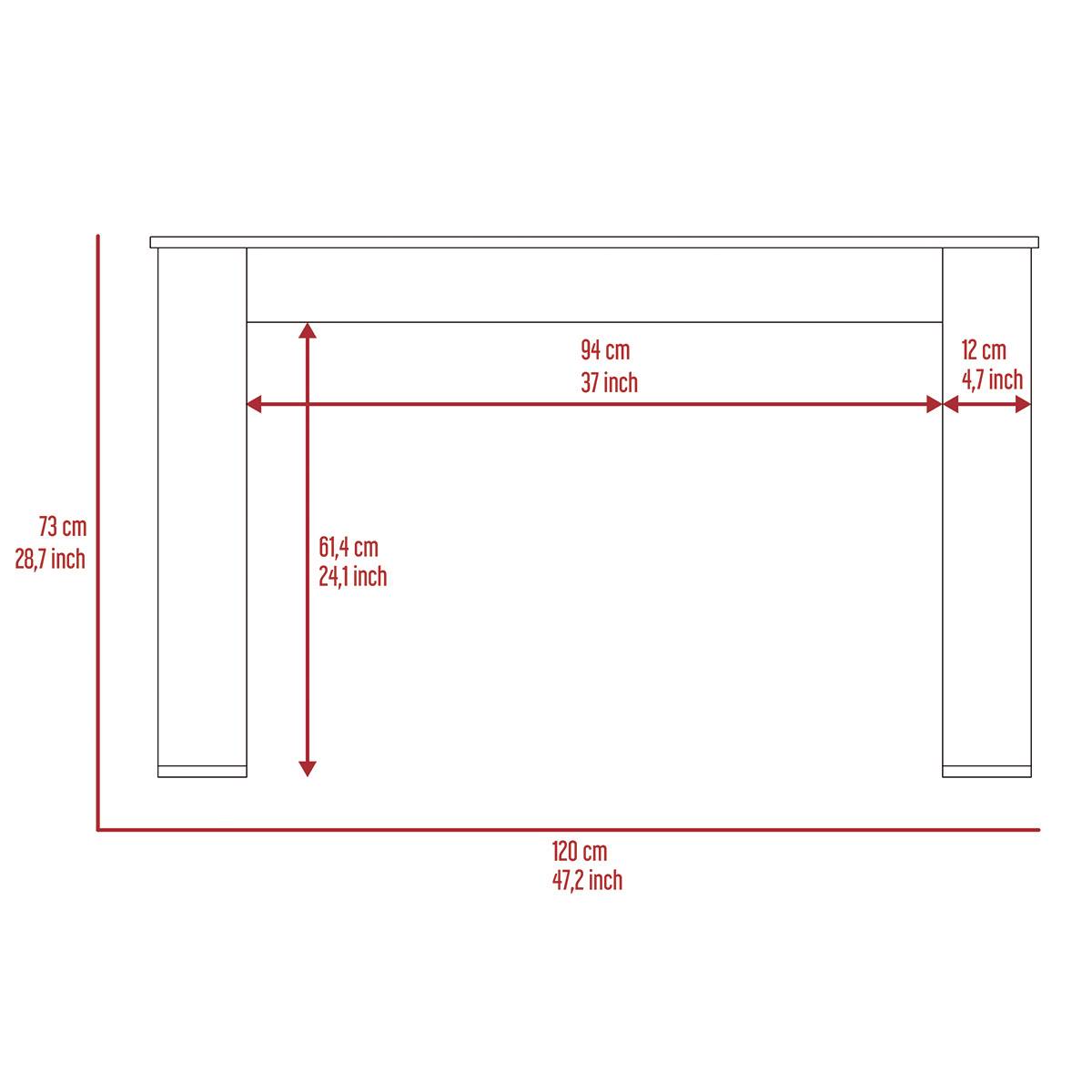 FM FURNITURE Aurora Smokey Oak Computer Desk