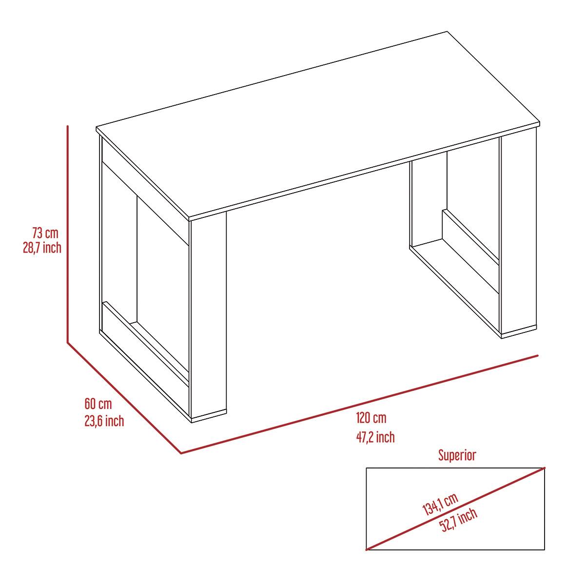 FM FURNITURE Aurora Smokey Oak Computer Desk