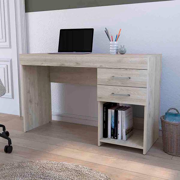 FM FURNITURE Austin Computer Desk with 2 Drawers alternate view