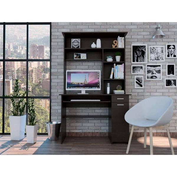 FM FURNITURE Weston Two Computer Desk w/ Hutch alternate view