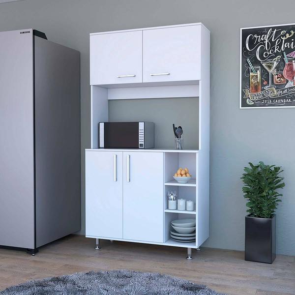 FM FURNITURE Colorado White Pantry Cabinet alternate view