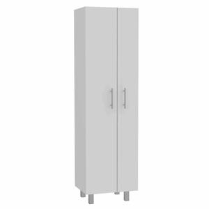 FM FURNITURE Norway White Broom Closet Pantry