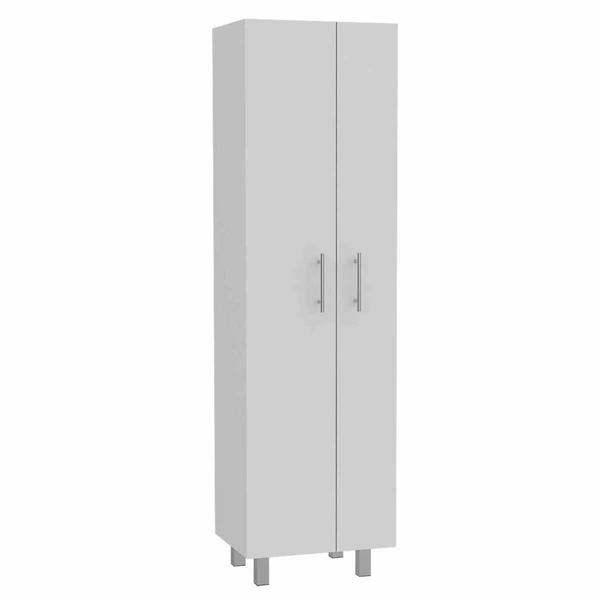 FM FURNITURE Norway White Broom Closet Pantry