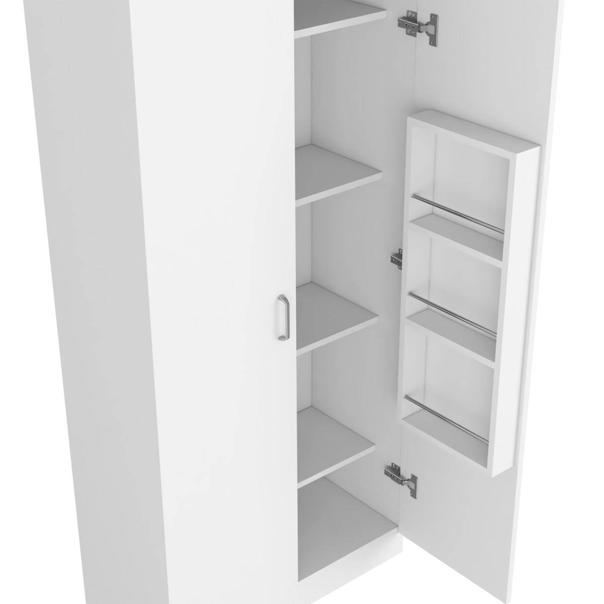 FM FURNITURE Albany White Pantry Cabinet