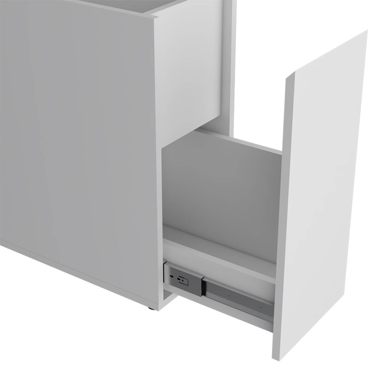 FM FURNITURE Leicester Bathroom White Storage Cabinet