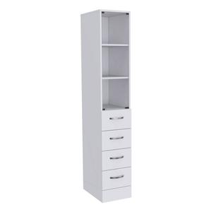FM FURNITURE Preston Linen Bathroom Cabinet