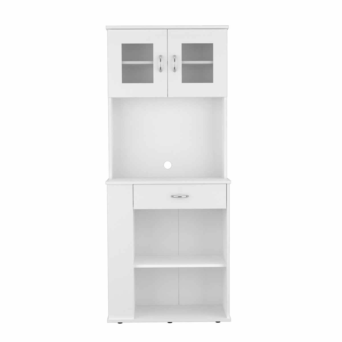 FM FURNITURE Poole White Pantry Cabinet