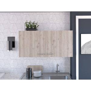 FM FURNITURE Rocco Light Grey Wall Cabinet alternate view