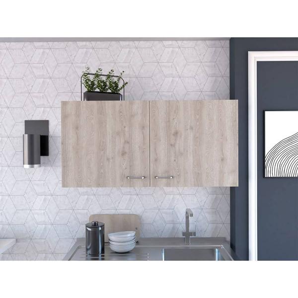 FM FURNITURE Rocco Light Grey Wall Cabinet alternate view