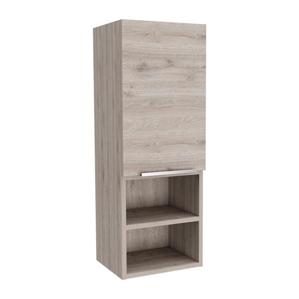 FM FURNITURE Ezra Light Grey Bathroom Cabinet