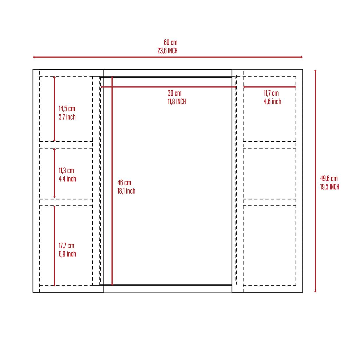 FM FURNITURE Draco Medicine Cabinet