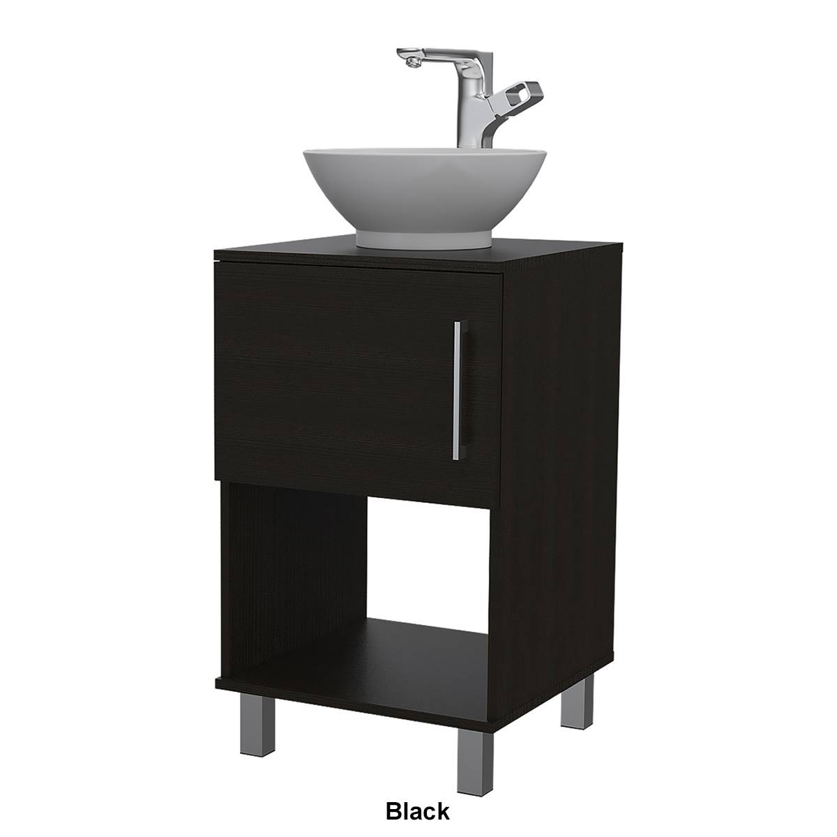 FM FURNITURE Malibu Single Drawer Bathroom Vanity