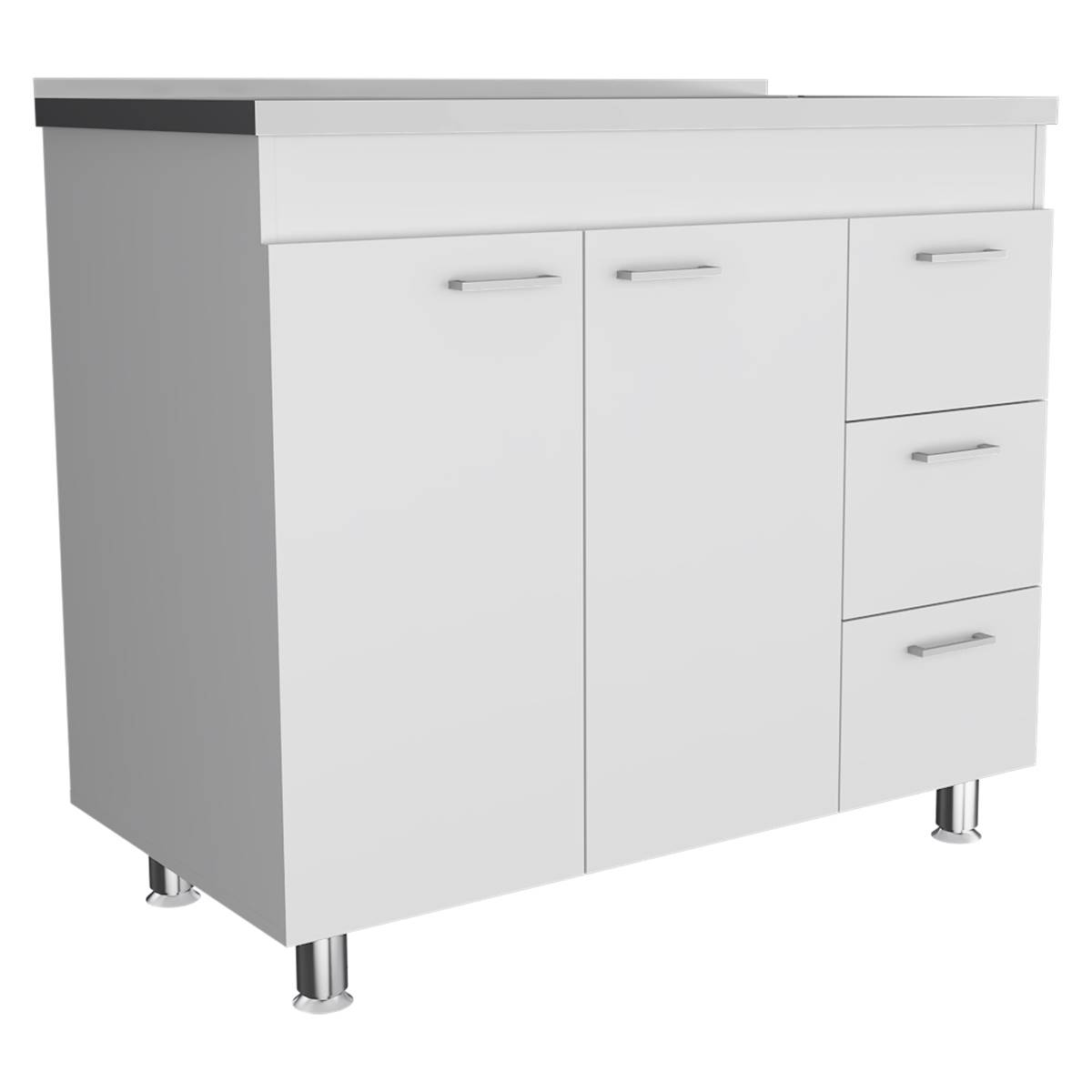 FM FURNITURE Darien White Base Cabinet