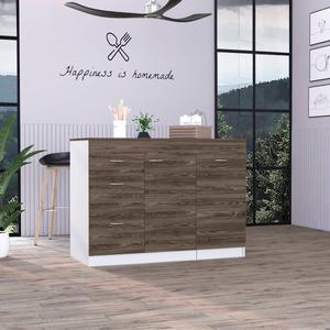 FM FURNITURE Joliet Two-Tone Kitchen Base Cabinet alternate view