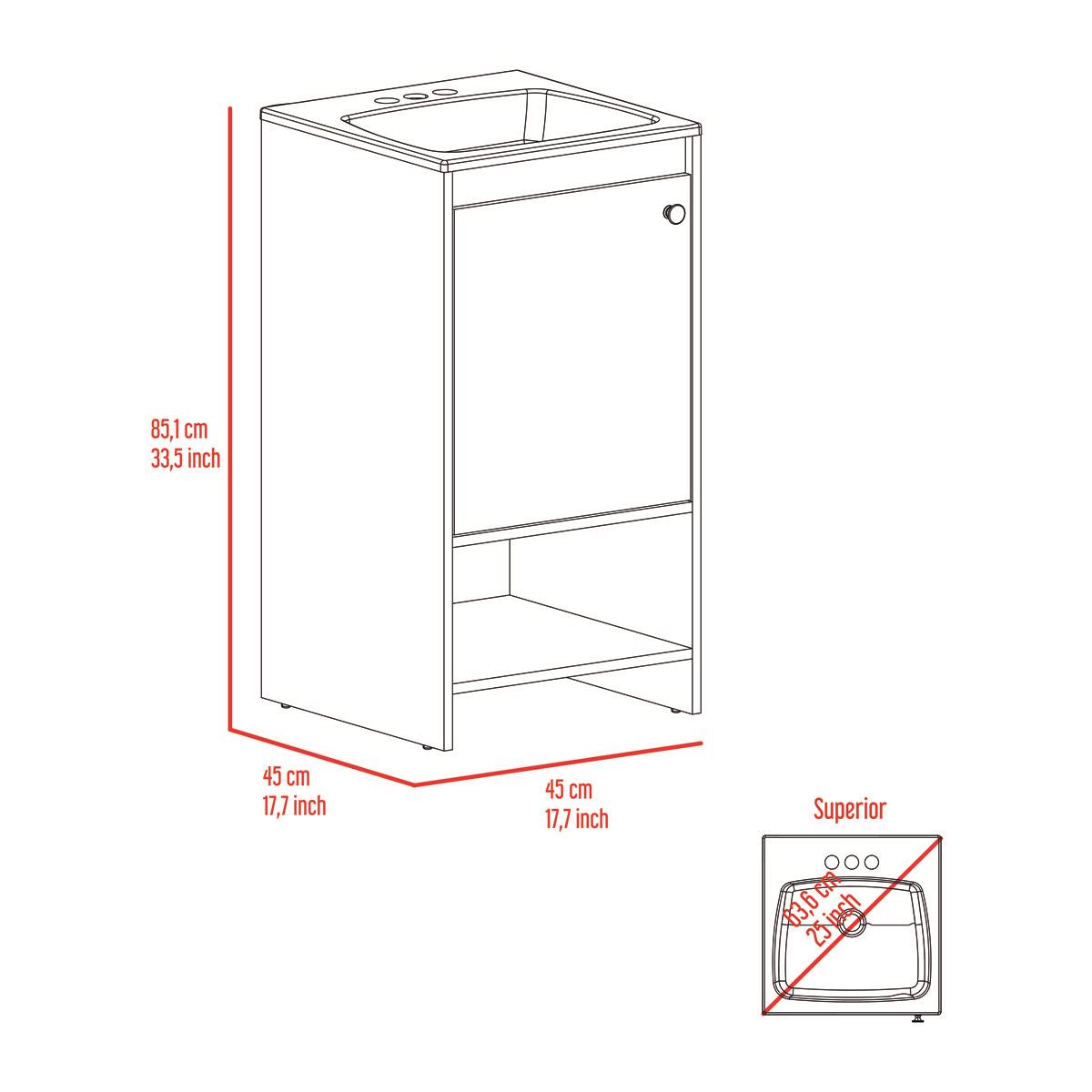 FM FURNITURE Chariot Free Standing Bathroom Vanity