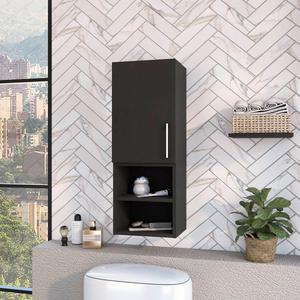 FM FURNITURE Praia Black Medicine Cabinet alternate view