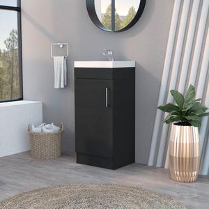 FM FURNITURE Toledo Black Wengue Bathroom Vanity alternate view