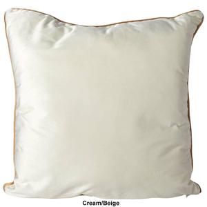 Velvet w/ Contrasting Piping Decorative Pillow - 20x20 alternate view