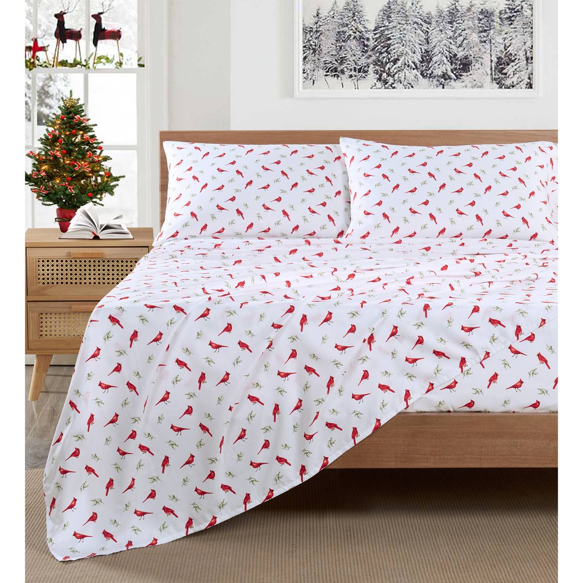 Videri Home Snow Birds Sheet Set