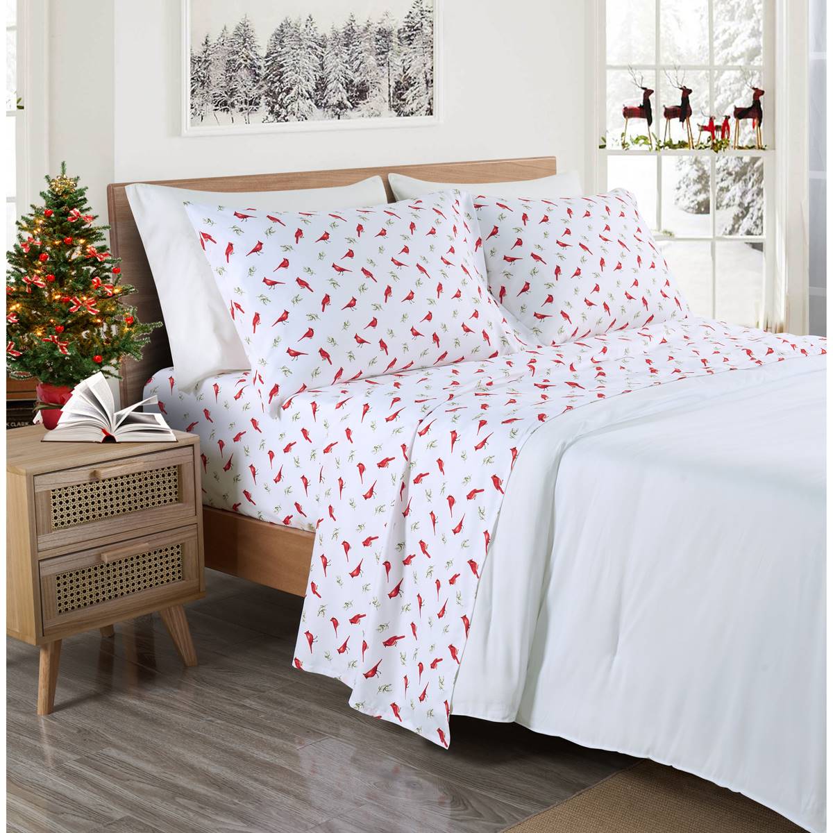 Videri Home Snow Birds Sheet Set