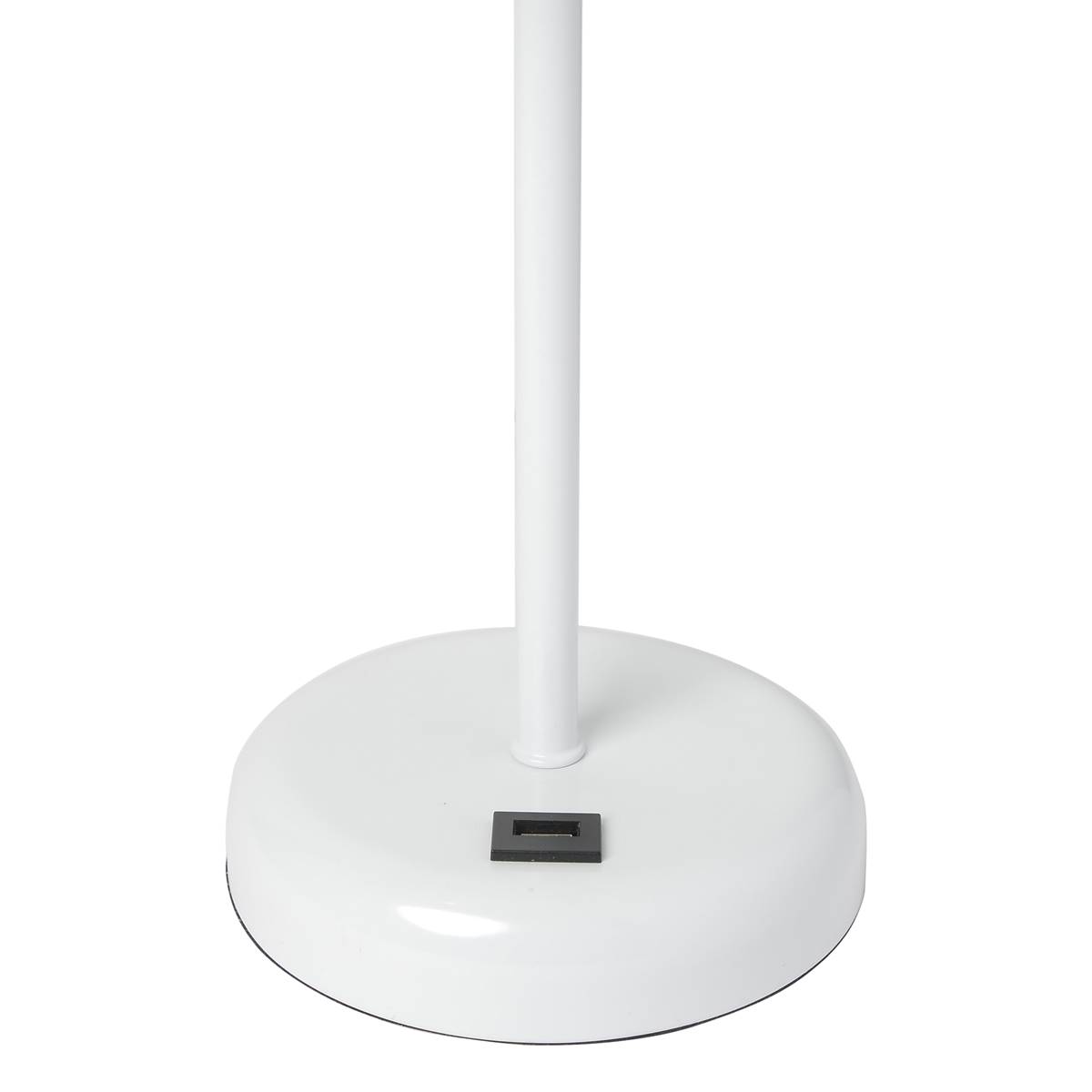 LimeLights White Stick Lamp W/USB Charge Port/Aqua Shade-Set Of 2