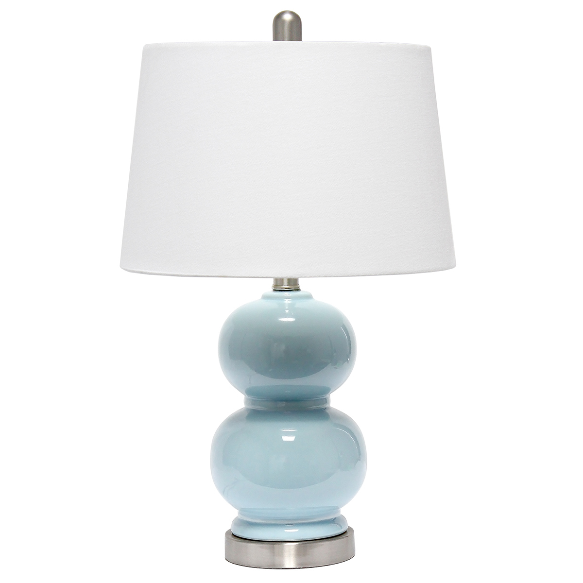 Lalia Home Classix Dual Orb Table Lamp W/Fabric Shade