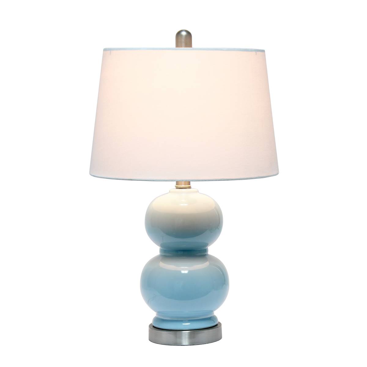 Lalia Home Classix Dual Orb Table Lamp W/Fabric Shade