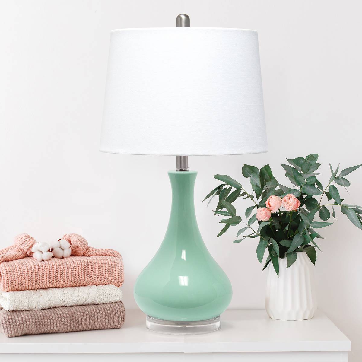 Lalia Home Classix Droplet Table Lamp W/Fabric Shade