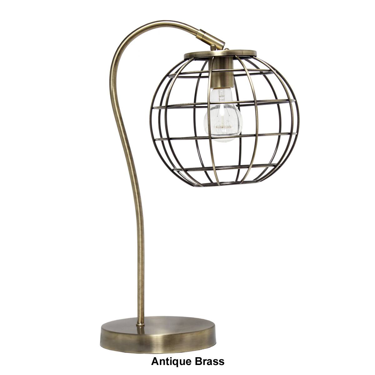 Lalia Home Studio Loft Arched Metal Cage Table Lamp
