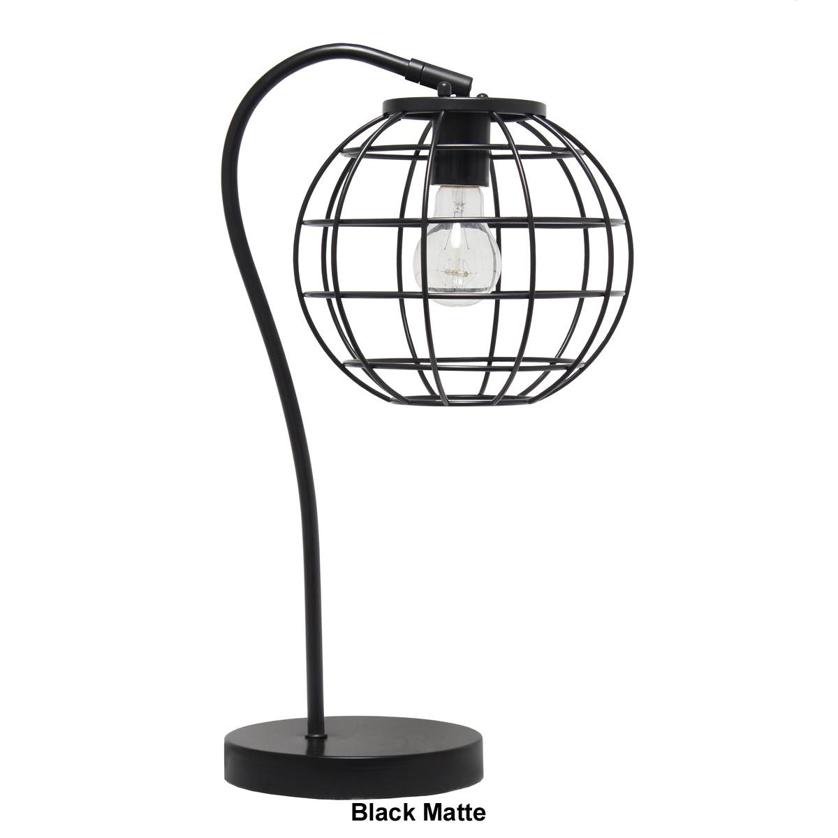 Lalia Home Studio Loft Arched Metal Cage Table Lamp