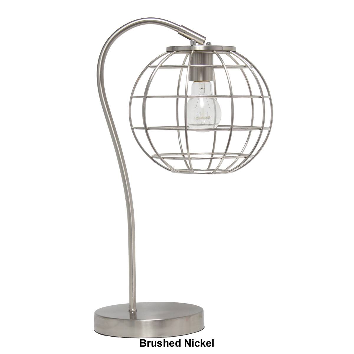 Lalia Home Studio Loft Arched Metal Cage Table Lamp