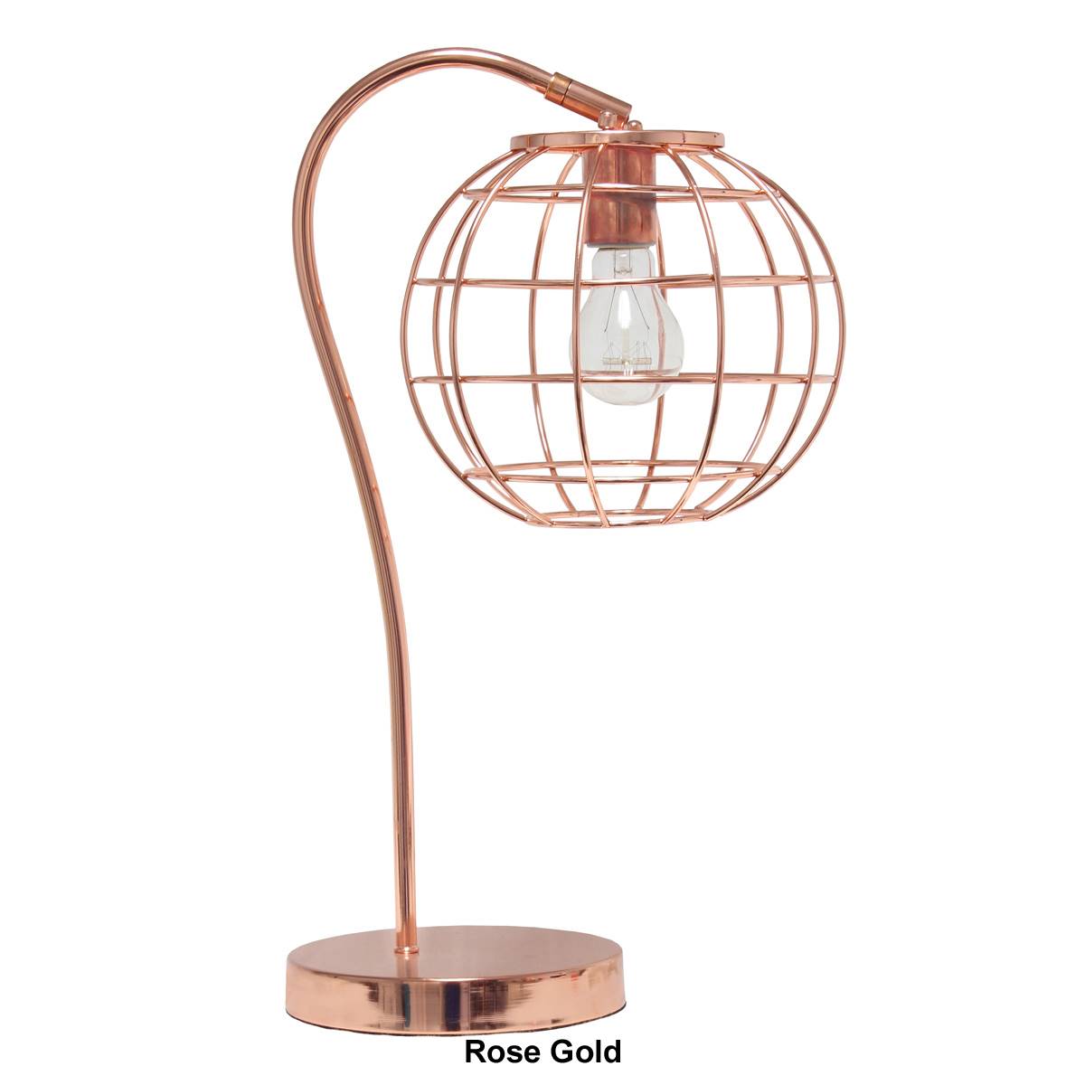 Lalia Home Studio Loft Arched Metal Cage Table Lamp