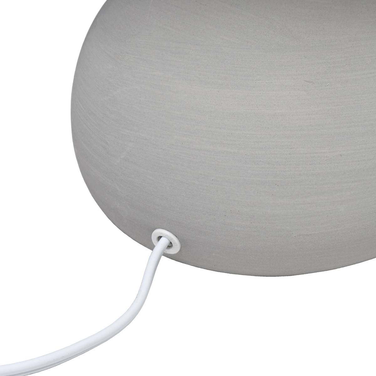 Simple Designs Stone Age Table Lamp W/Drum Shade