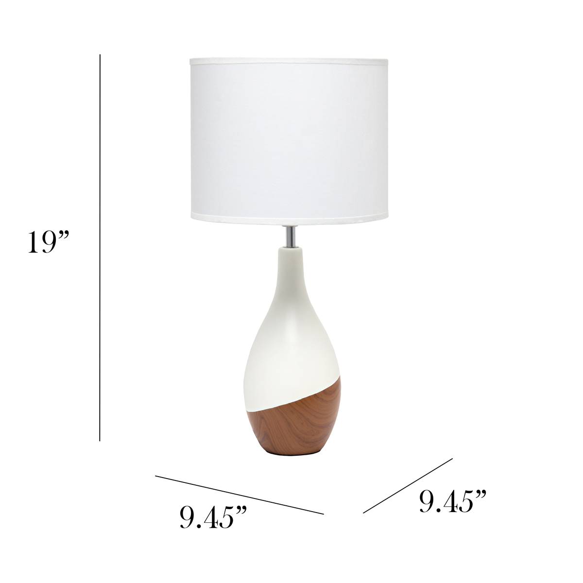 Simple Designs Strikers Basic Table Lamp W/Shade
