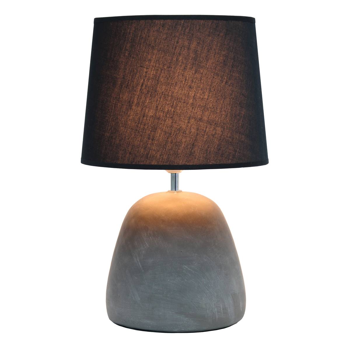 Simple Designs Round Concrete Table Lamp