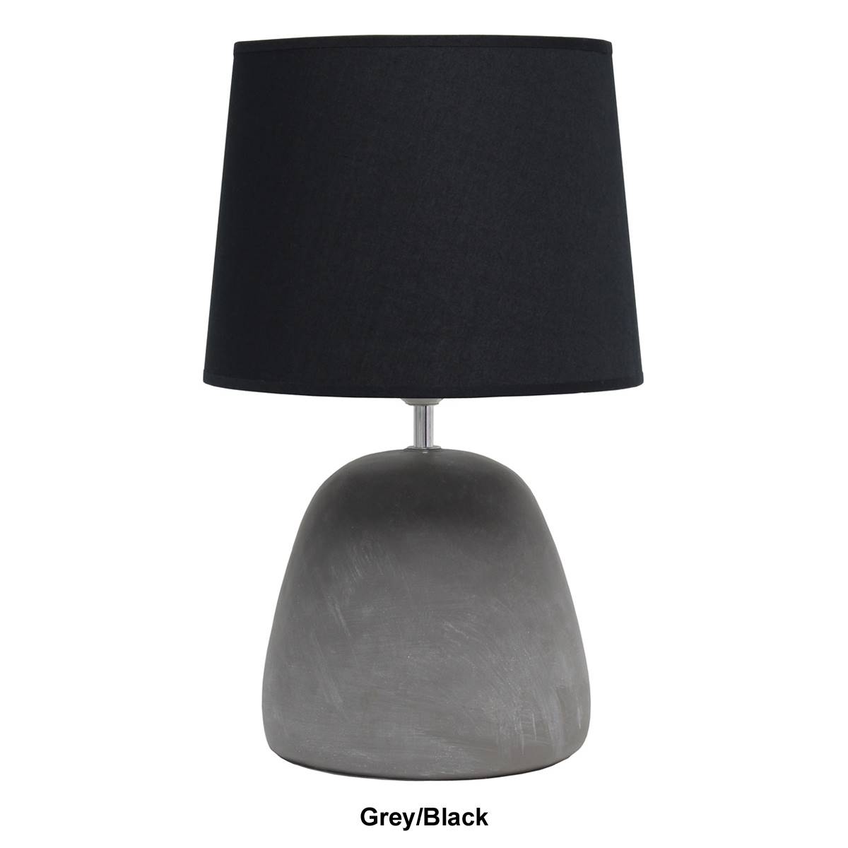 Simple Designs Round Concrete Table Lamp