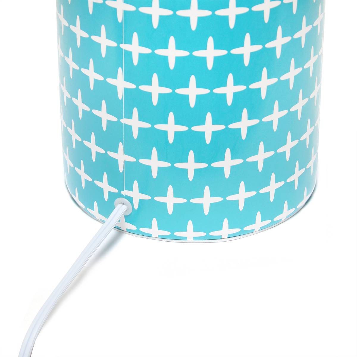 Simple Designs Blue Cross Fresh Prints Table Lamp