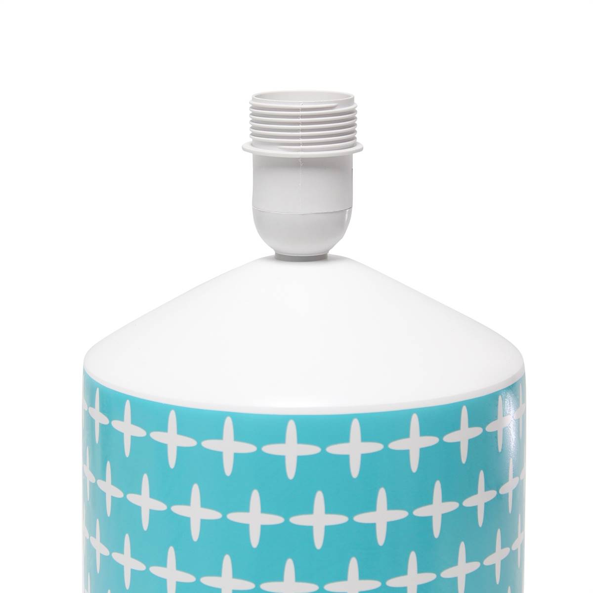 Simple Designs Blue Cross Fresh Prints Table Lamp