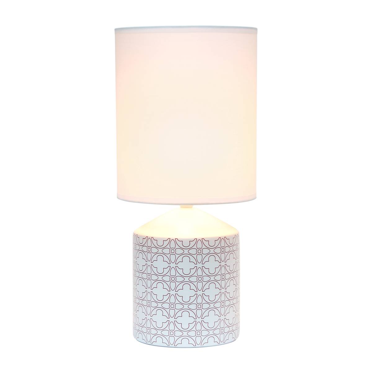 Simple Designs Floral Fresh Prints Table Lamp