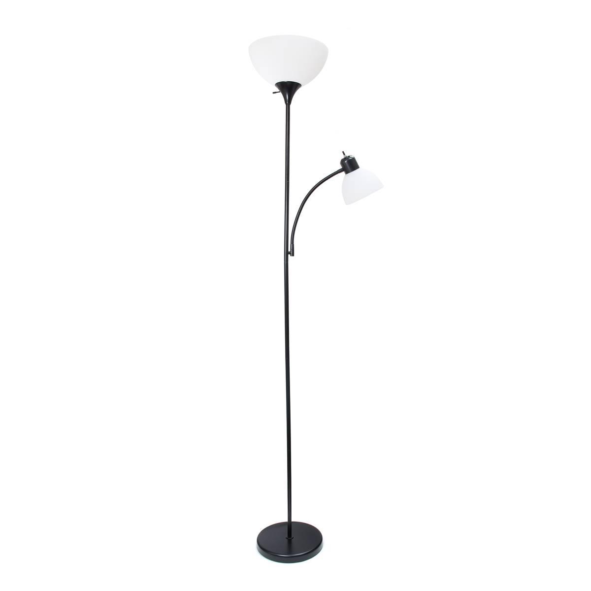 Simple Designs Floor Lamp With Reading Light