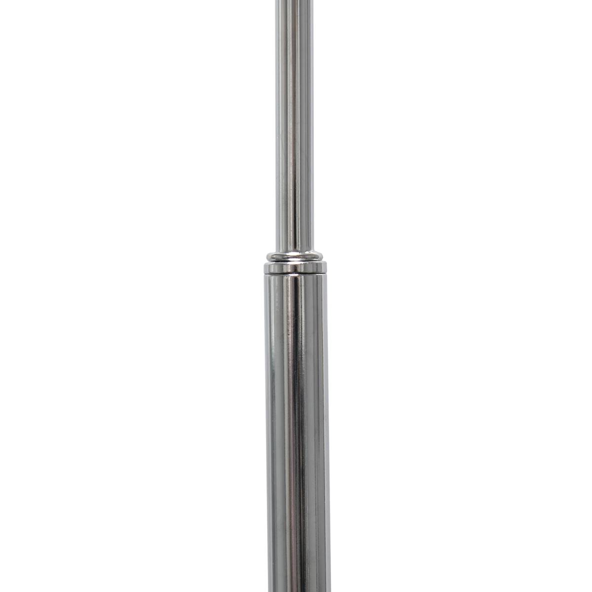 Simple Designs Arched Brushed Nickel Floor Lamp