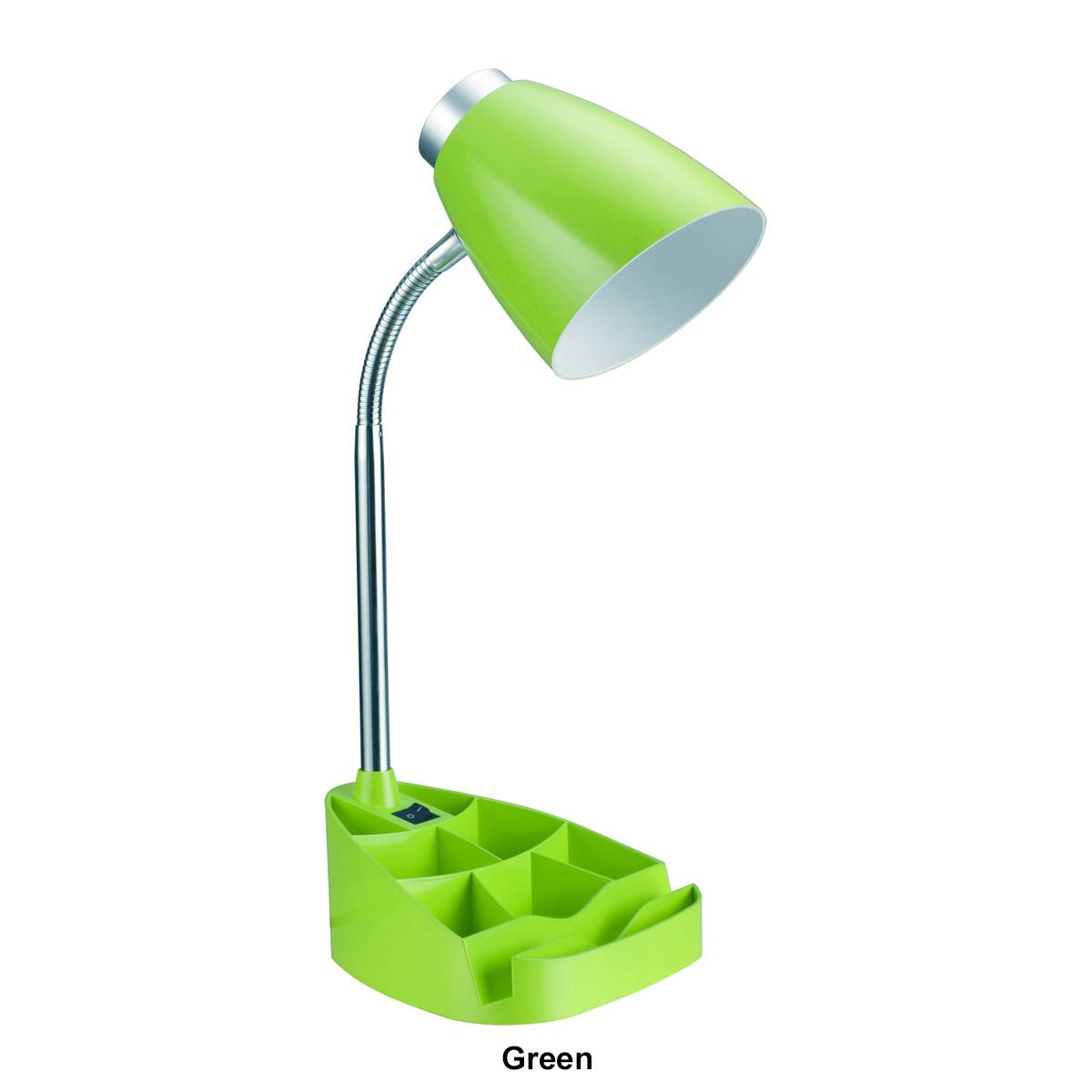 LimeLights Gooseneck Organizer IPad Tablet Stand Desk Lamp