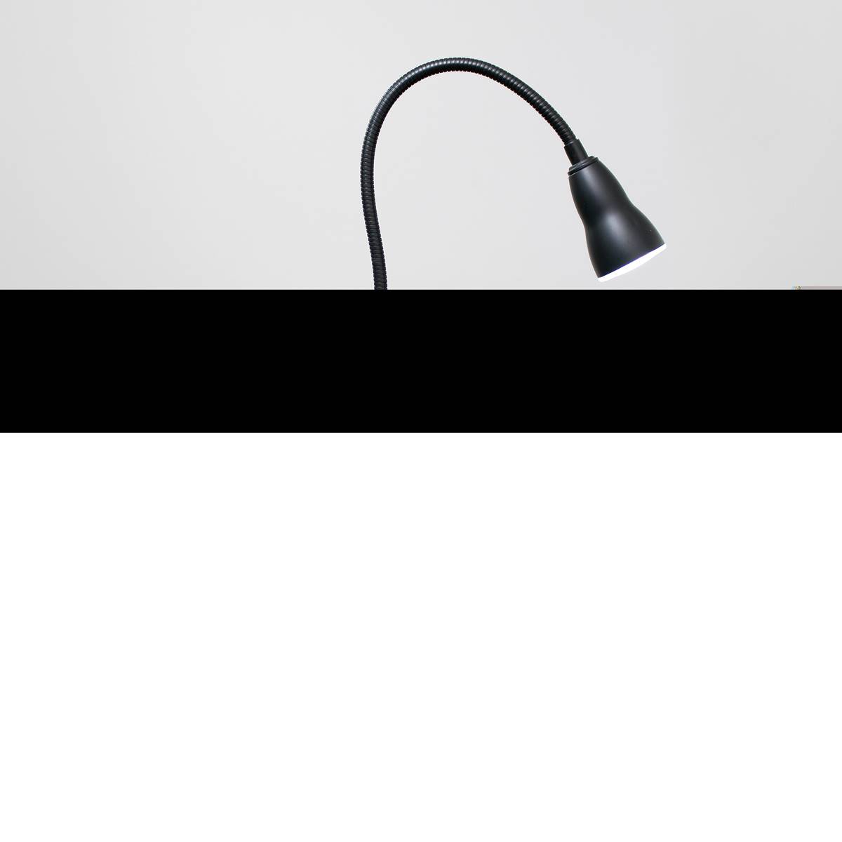 Simple Designs 1W LED Gooseneck Clip Light Desk Lamp