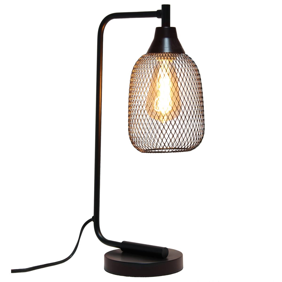 Lalia Home Studio Loft Industrial Mesh Desk Lamp